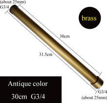 Load image into Gallery viewer, 20/30/40/50/60/70cm lengthen 1/2&quot; 3/4&quot; shower extension rod tube bar pipe