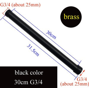 20/30/40/50/60/70cm lengthen 1/2" 3/4" shower extension rod tube bar pipe
