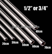 Load image into Gallery viewer, 20/30/40/50/60/70cm lengthen 1/2&quot; 3/4&quot; shower extension rod tube bar pipe