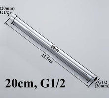 Load image into Gallery viewer, 20/30/40/50/60/70cm lengthen 1/2&quot; 3/4&quot; shower extension rod tube bar pipe