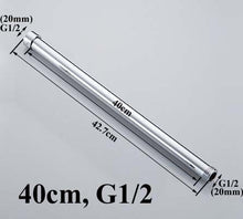 Load image into Gallery viewer, 20/30/40/50/60/70cm lengthen 1/2&quot; 3/4&quot; shower extension rod tube bar pipe