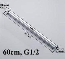 Load image into Gallery viewer, 20/30/40/50/60/70cm lengthen 1/2&quot; 3/4&quot; shower extension rod tube bar pipe