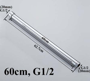 20/30/40/50/60/70cm lengthen 1/2" 3/4" shower extension rod tube bar pipe