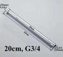 Load image into Gallery viewer, 20/30/40/50/60/70cm lengthen 1/2&quot; 3/4&quot; shower extension rod tube bar pipe