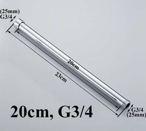 20/30/40/50/60/70cm lengthen 1/2" 3/4" shower extension rod tube bar pipe