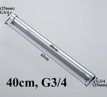 Load image into Gallery viewer, 20/30/40/50/60/70cm lengthen 1/2&quot; 3/4&quot; shower extension rod tube bar pipe