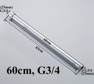 20/30/40/50/60/70cm lengthen 1/2" 3/4" shower extension rod tube bar pipe