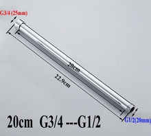 Load image into Gallery viewer, 20/30/40/50/60/70cm lengthen 1/2&quot; 3/4&quot; shower extension rod tube bar pipe