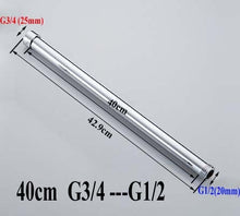 Load image into Gallery viewer, 20/30/40/50/60/70cm lengthen 1/2&quot; 3/4&quot; shower extension rod tube bar pipe