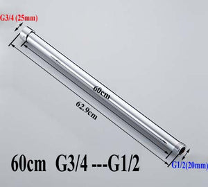 20/30/40/50/60/70cm lengthen 1/2" 3/4" shower extension rod tube bar pipe