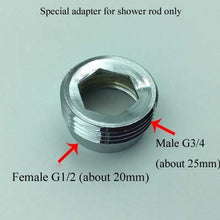 Load image into Gallery viewer, 20/30/40/50/60/70cm lengthen 1/2&quot; 3/4&quot; shower extension rod tube bar pipe